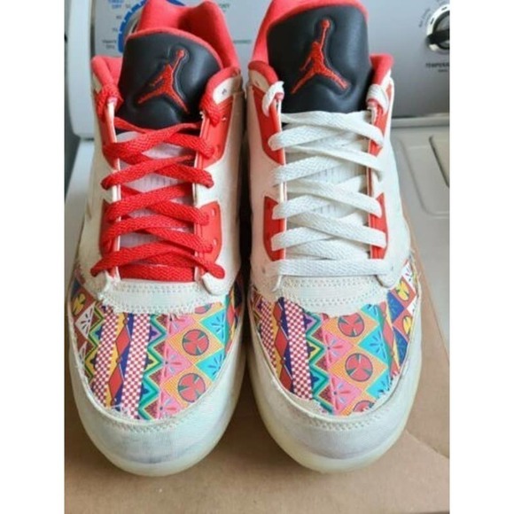 NWT AIR JORDAN 5 RETRO LOW CNY in Sal/Chili Red-Opti Yellow - Picture 11 of 12